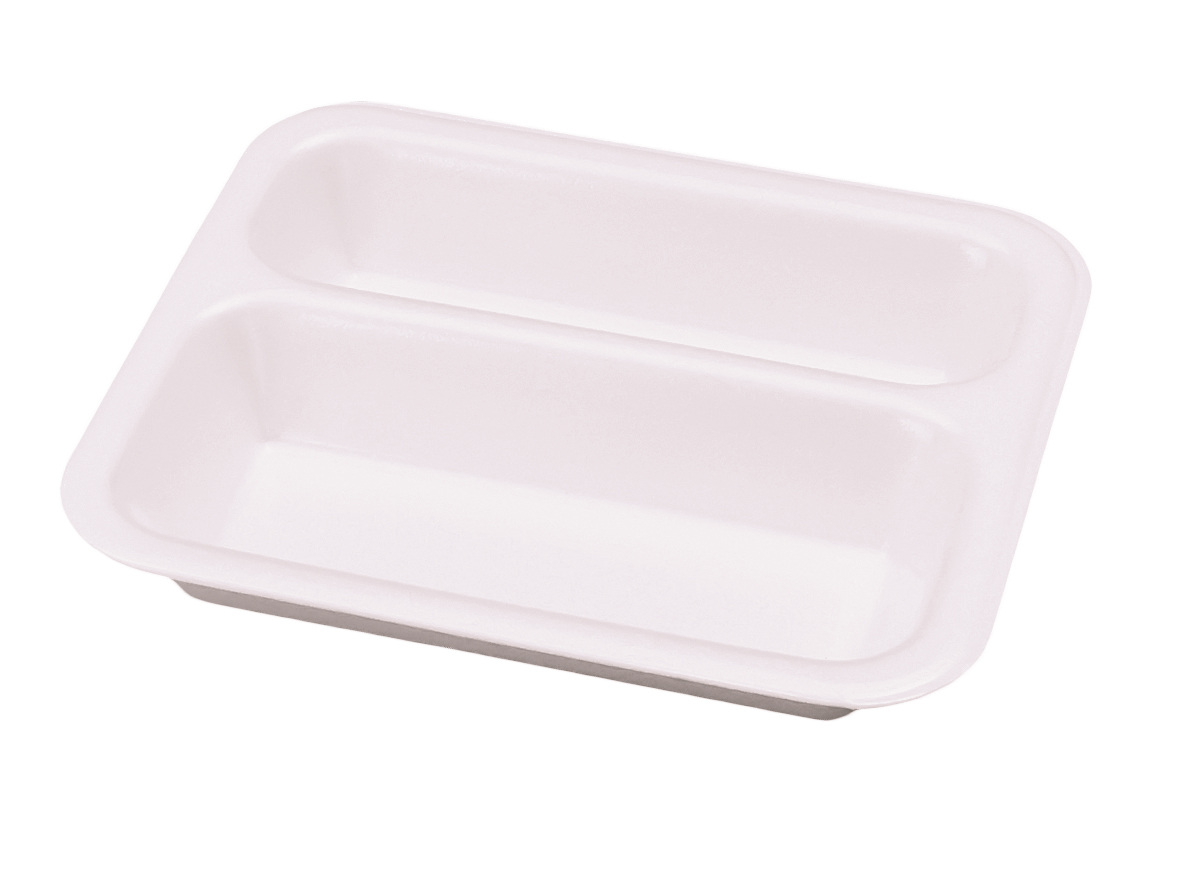 XPS SIEGELSCHALE WEISS Siegelschalen XPS Nr. 605 2-geteilt 247x209x42 mm - 600 Stück