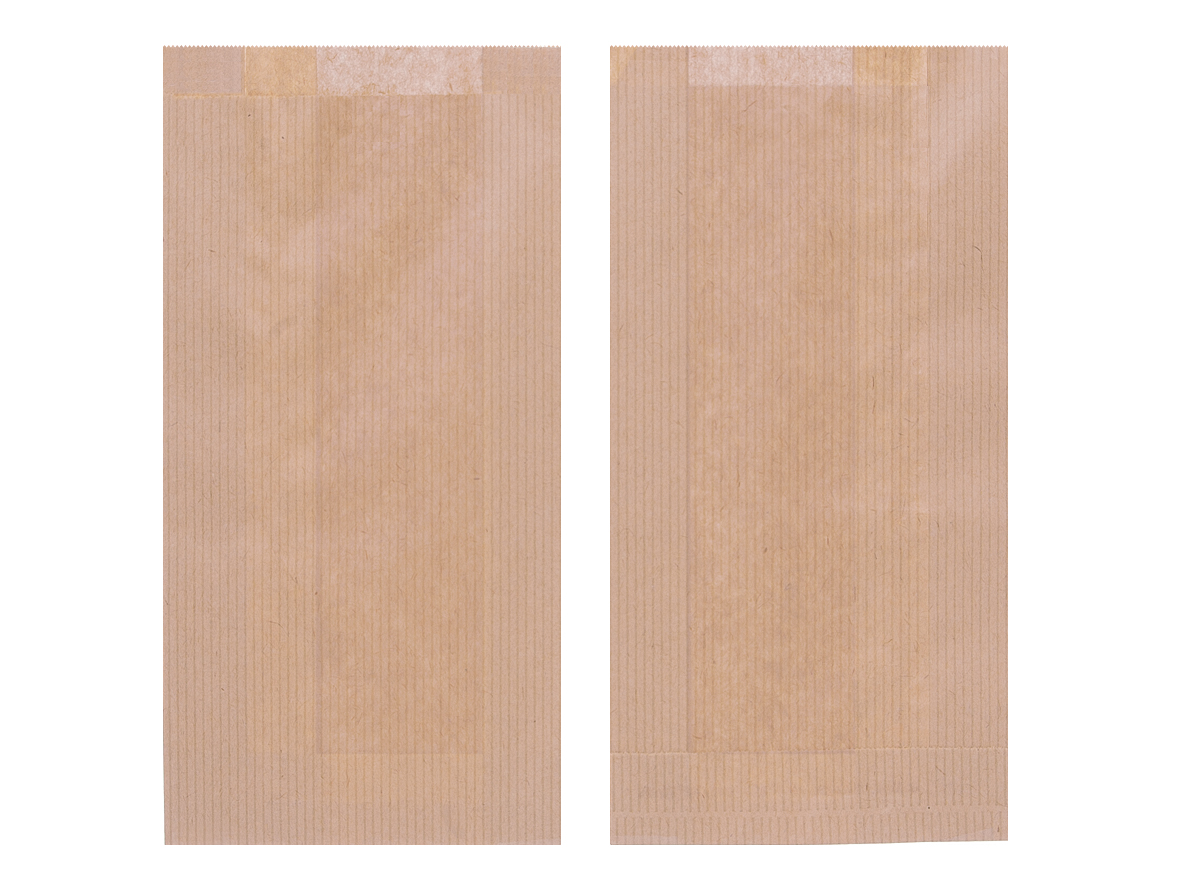 BÄCKEREI BEUTEL FALTENBEUTEL Bäckerbeutel Faltenbeutel braun 16+6x35cm - 1000 Stück