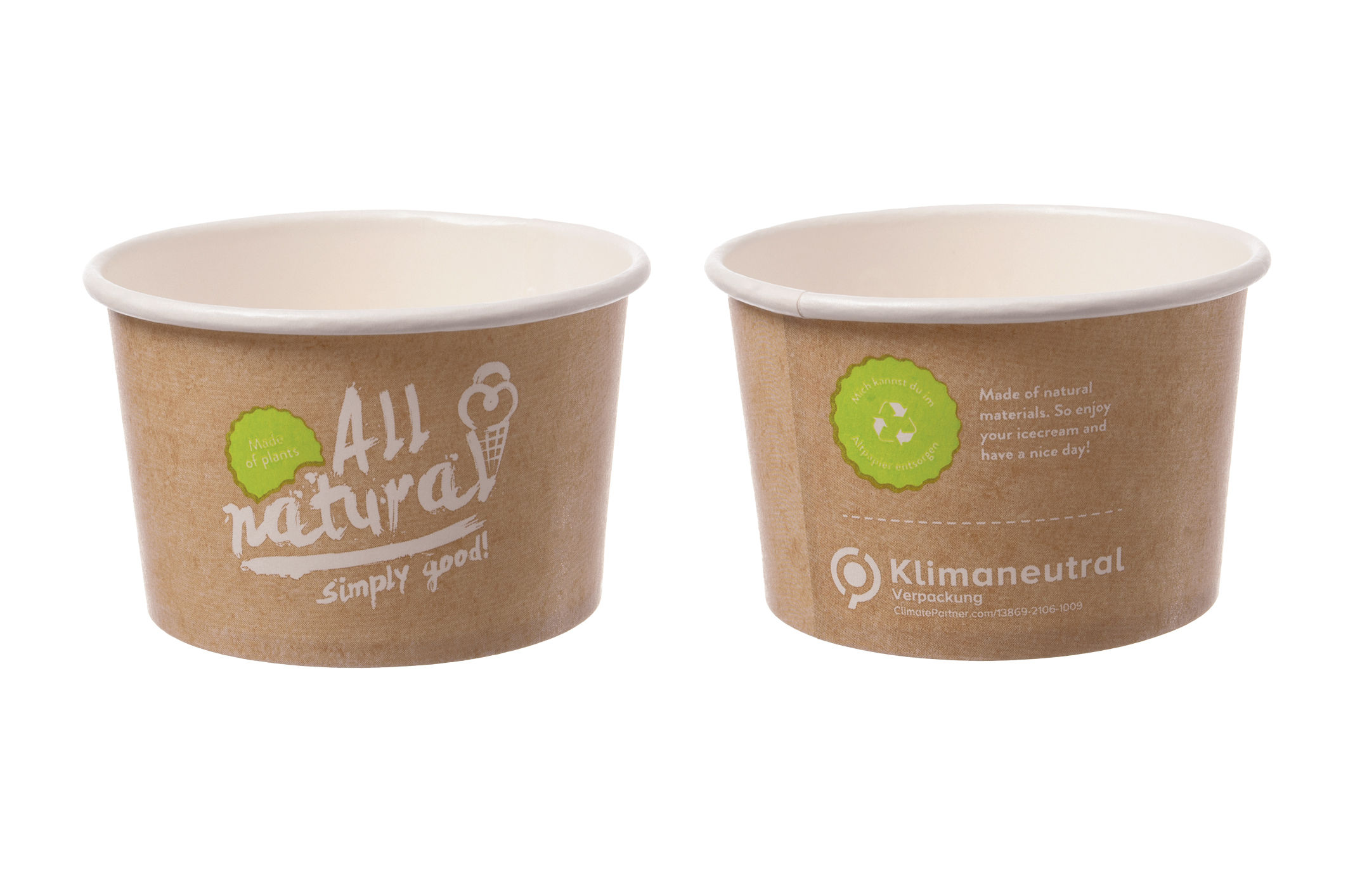 Shopbild Eisbecher Pappe ALL NATURAL 300ml - 1200 Stück
