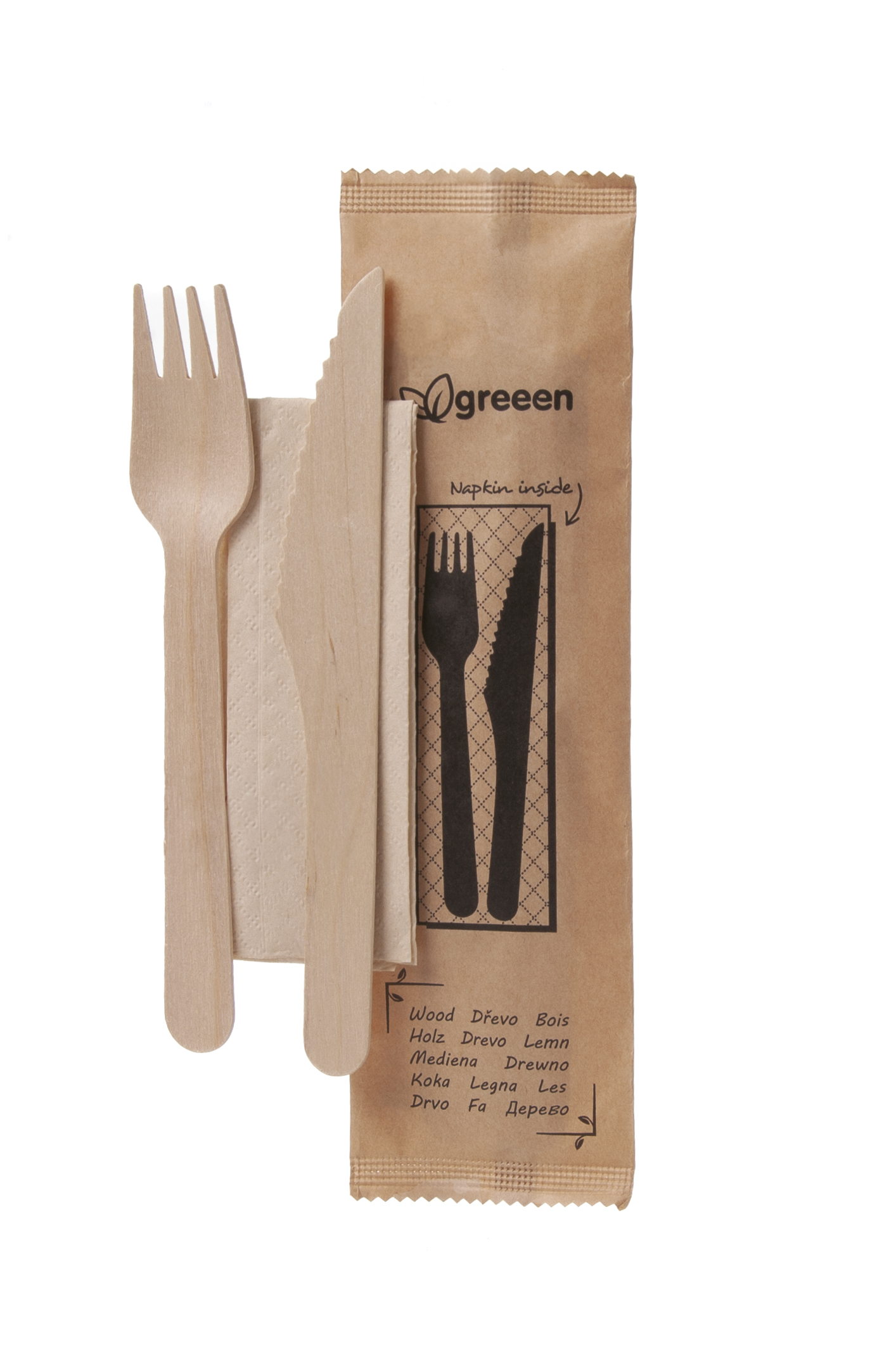 Holz Besteckset 16cm - 360 Stück