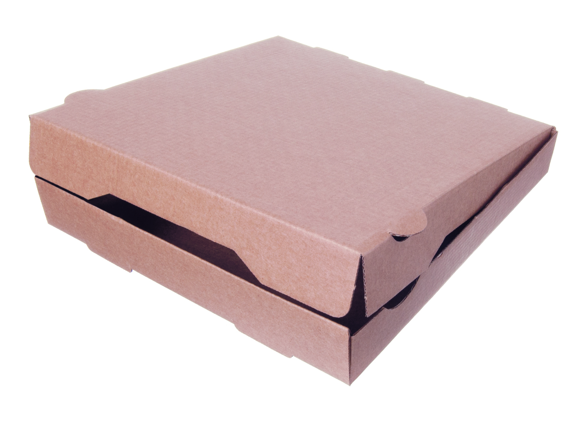 PIZZAKARTON BRAUN OHNE DRUCK Pizzakarton 36x36x4 Braun ohne Druck NYC - 100 Stück