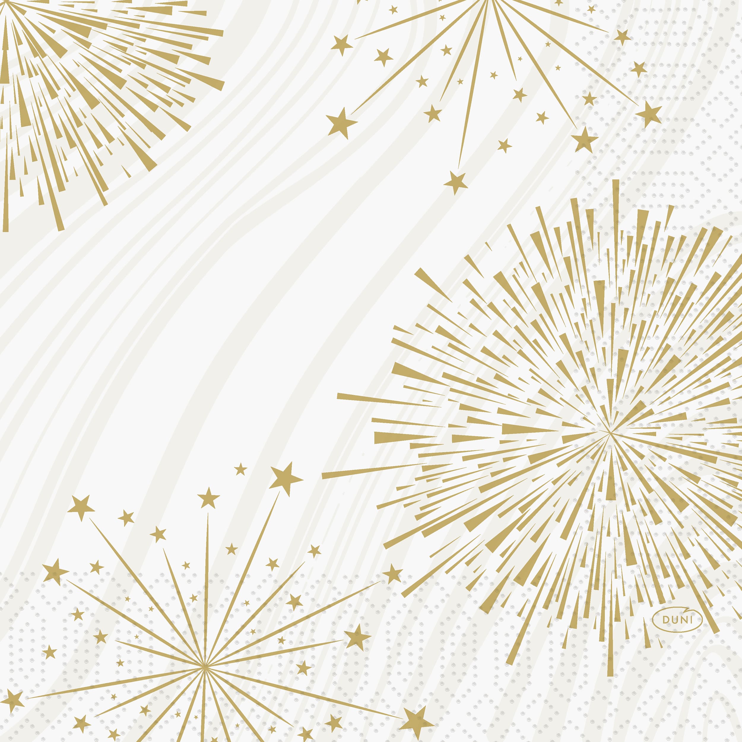 Servietten 33x33cm 3-lagig 1/4 Falz Sparkly White - 500 Stück