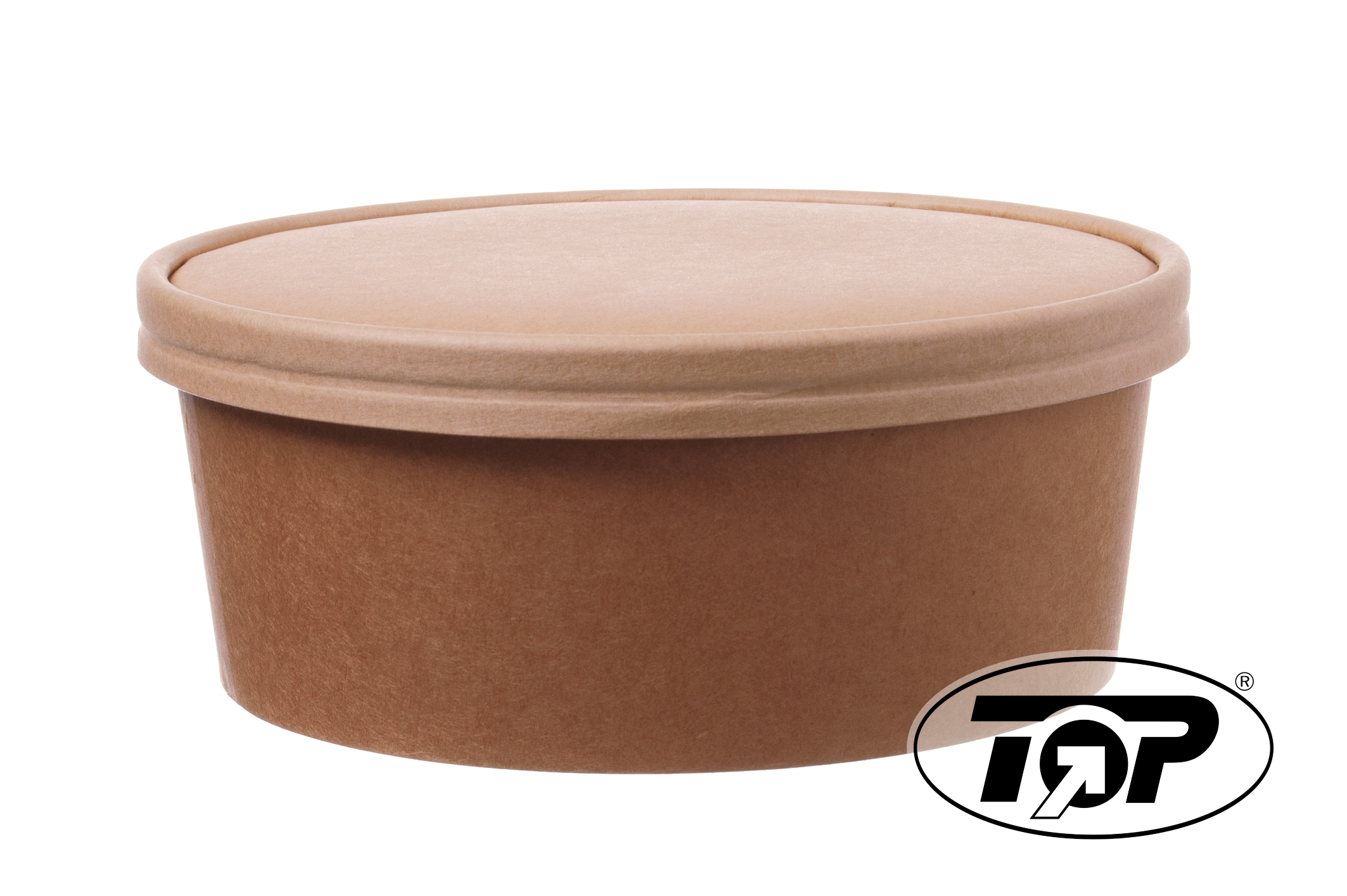 Shopbild Einweg Salatschale mit Papp-Deckel braun 1000ml - 300 Stück