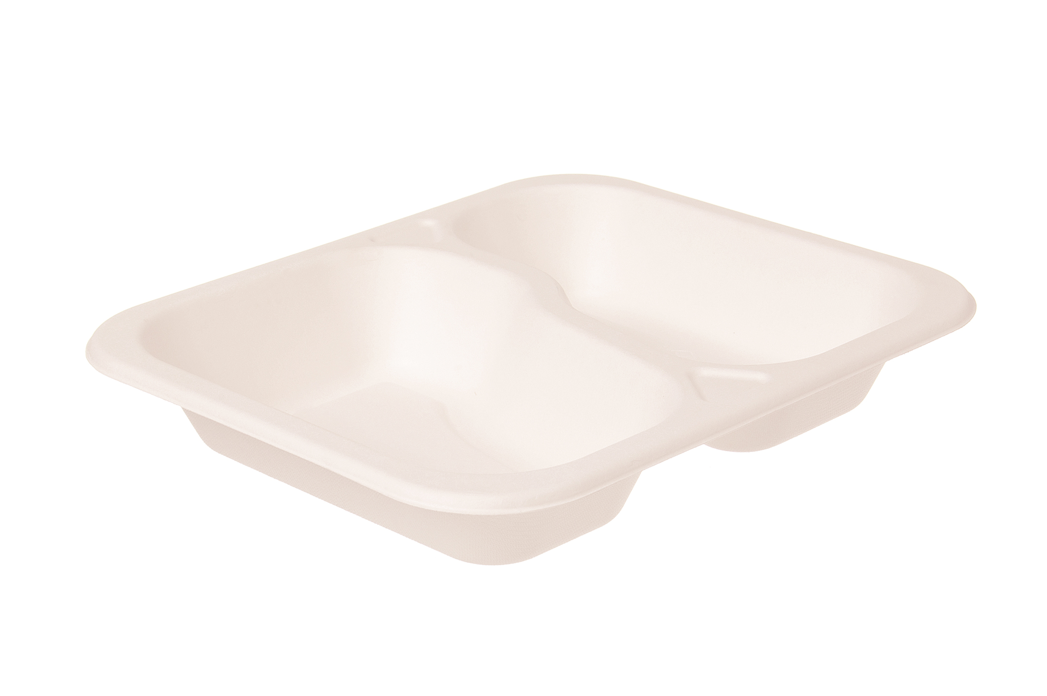 Shopbild Siegelschale 613BG 2-geteilt Bagasse 250x212x42mm - 600 Stück