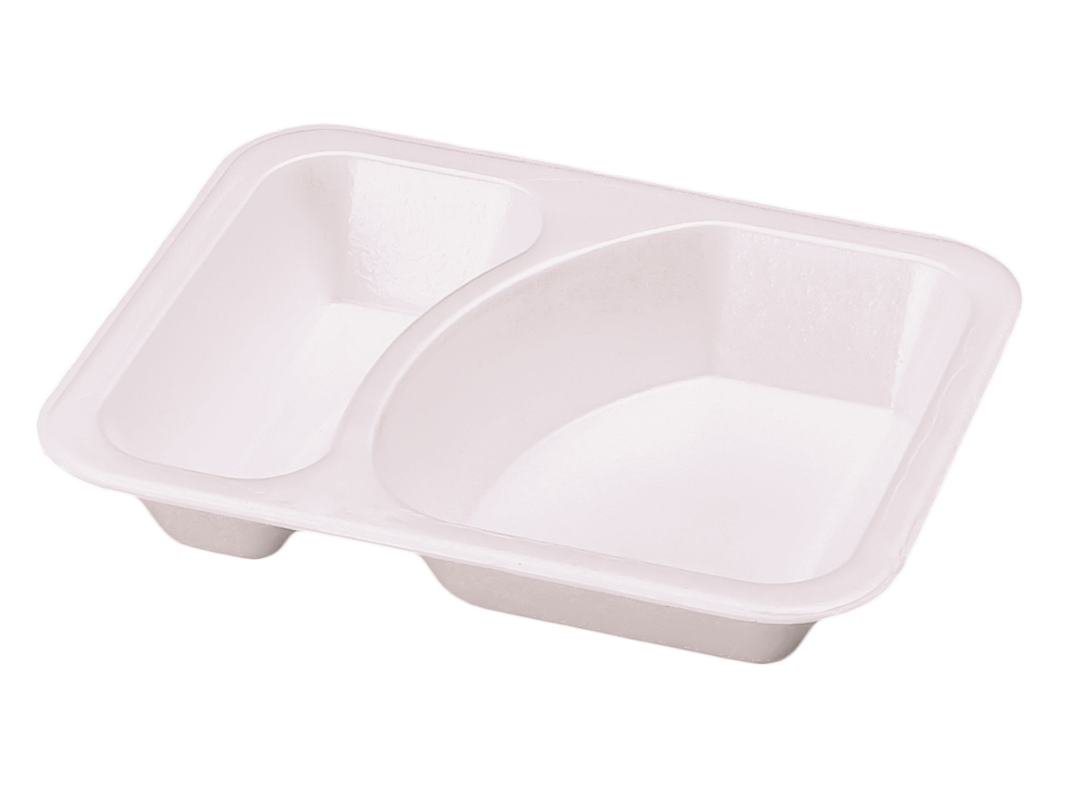 XPS SIEGELSCHALE WEISS Siegelschalen XPS Nr. 616 2-geteilt 233x182x40 mm - 600 Stück